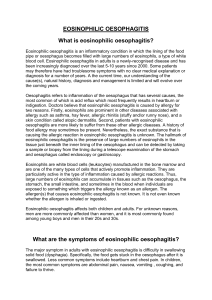 Eosinophilic oesophagitis