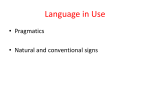 lecture 2nd – Language in Use