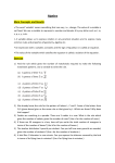 Algebra Main Concepts and Results