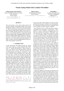 Virtual Analog Model of the Lockhart Wavefolder - SMC