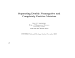 Separating Doubly Nonnegative and Completely