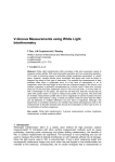 V Groove Measurement with White Light Interferometer