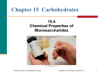 4. Chemical Properties of Monosaccharides