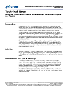 termination, layout, and routing