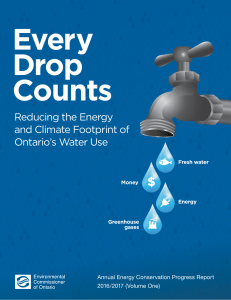 Reducing the Energy and Climate Footprint of Ontario`s Water Use
