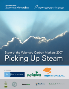 State of the Voluntary Carbon Markets 2007
