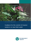 Guidance for the control of invasive weeds in or near fresh water