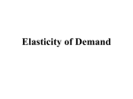 price elasticity of demand