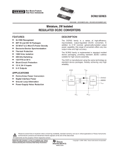 DCR02 Series - Texas Instruments