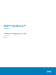 EMC NetWorker 9.1.x VMware Integration Guide