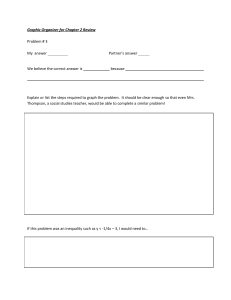 Graphic Organizer for Chapter 2 Review