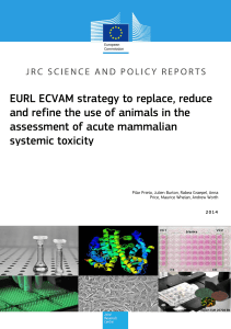 EURL ECVAM strategy to replace, reduce and refine the use of