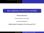 Non-negatively curved torus manifolds - math.uni