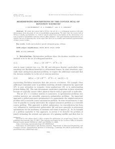 SEMIDEFINITE DESCRIPTIONS OF THE CONVEX HULL OF