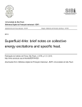 Superfluid 4He: brief notes on collective energy