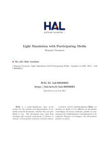 Light Simulation with Participating Media - HAL