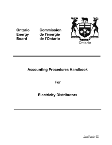 Table of Contents - Ontario Energy Board