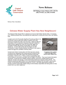 Oshawa Water Supply Plant Has New Neighbours