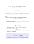 MA 723: Theory of Matrices with Applications Homework 2