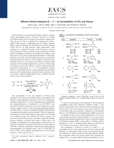 Efficient Nickel-Catalyzed [2 + 2 + 2] Cycloaddition of CO2 and Diynes