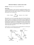 PHOTOSYNTHESIS: The HILL REACTION light 6 CO2 + 12 H2O