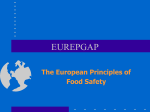 The European principals of Food safety, Mrs. Vladislava Zaprianova