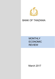 MONTHLY ECONOMIC REVIEW BANK OF TANZANIA March 2017