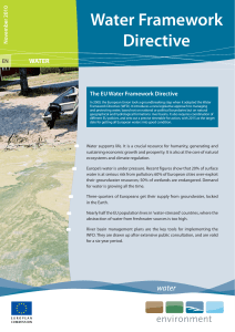 Water Framework Directive - European Commission