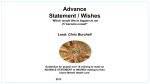Advance Statement of Wishes - Plymouth Mental Health Network