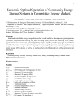 Economic Optimal Operation of Community Energy Storage