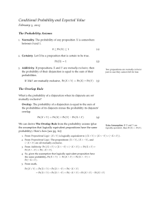 Conditional Probability and Expected Value