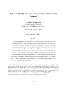 Labor Mobility and the Cross-Section of Expected Returns