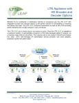 LTN Appliance with HD Encoder and Decoder Options