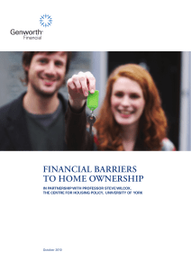 FINANCIAL BARRIERS TO HOME OWNERSHIP
