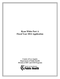 Ryan White Part A Fiscal Year 2014 Application