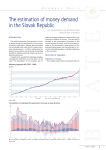The estimation of money demand in the Slovak Republic