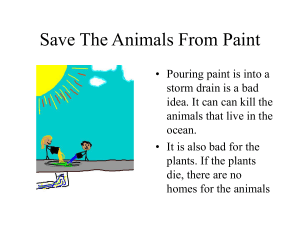 PowerPoint Presentation - Save The Animals From Paint