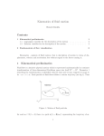 Kinematics of fluid motion