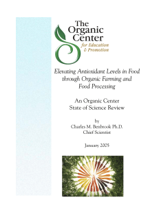 Elevating Antioxidant Levels in Food through Organic Farming and