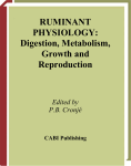 RUMINANT PHYSIOLOGY: Digestion, Metabolism, Growth and