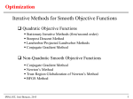 Optimization Iterative Methods for Smooth Objective Functions