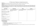 6th Grade Heat and Temperature Standards