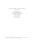 Applied Probability in Operations Research: A - UNC