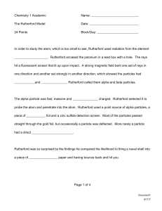 The Rutherford Model