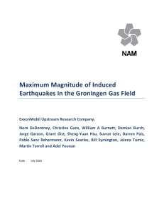 Maximum Magnitude of Induced Earthquakes in the Groningen Gas