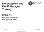 FAAST Module 3 - Aviation Human Factors