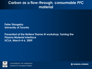 Carbon as a flow-through, consumable PFC material