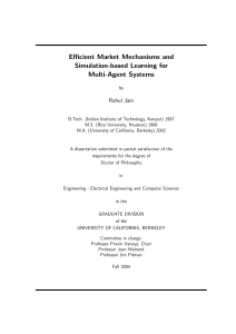 Efficient Market Mechanisms and Simulation
