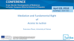 Mediation and Fundamental Right of Access to Justice