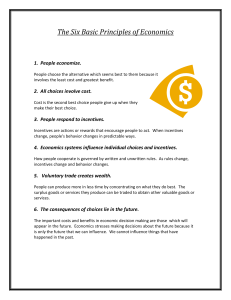 The Six Basic Principles of Economics